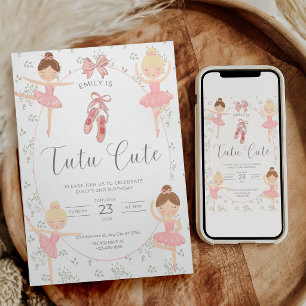 Invitación al segundo cumpleaños de Tutu Cute en r