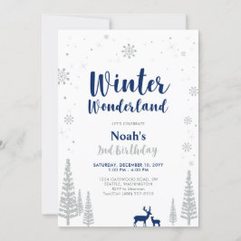 Invitación al segundo cumpleaños de Winter Wonderl