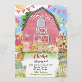 Invitación al segundo cumpleaños del corral de Pin