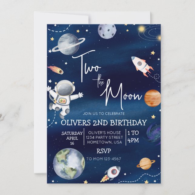 Invitación al segundo cumpleaños del espacio ultra (Anverso)