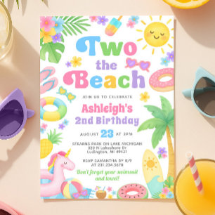 Invitación al segundo cumpleaños del verano - Dos 