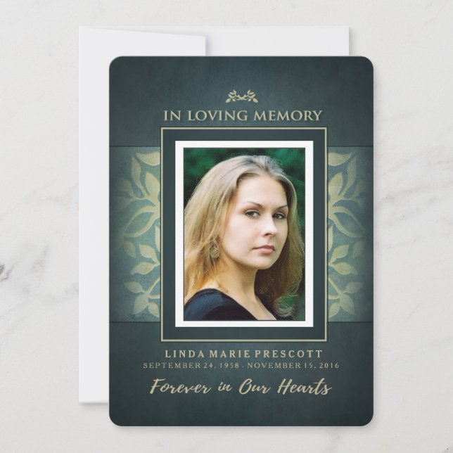 Invitación al servicio conmemorativo de amor por e (Anverso)