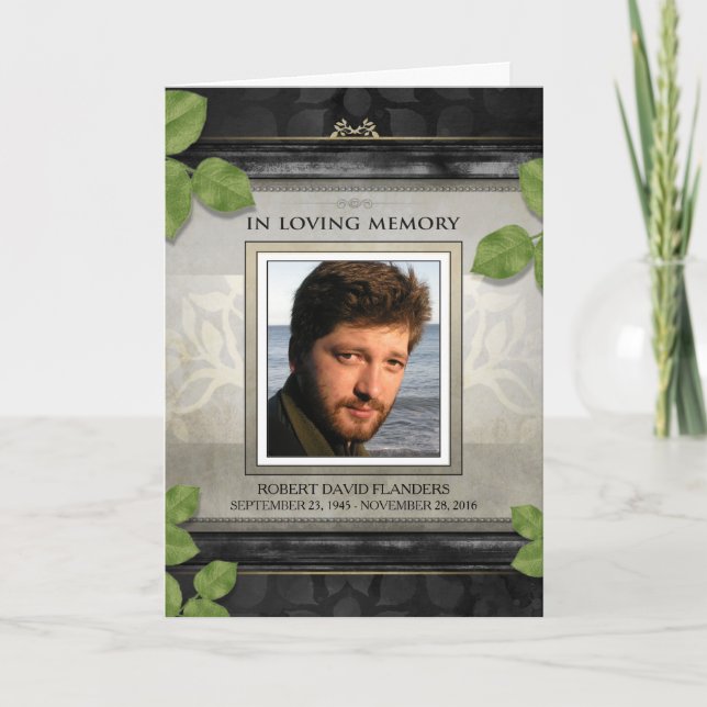 Invitación al servicio conmemorativo de fotografía (Anverso)