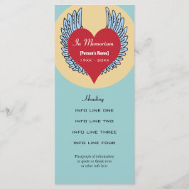 Invitación al servicio conmemorativo o tarjeta de 