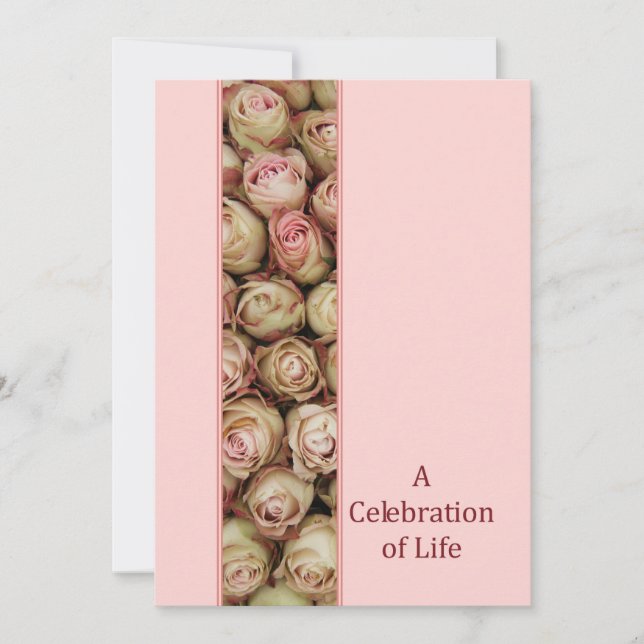 Invitación al servicio de conmemoración de la vida (Anverso)