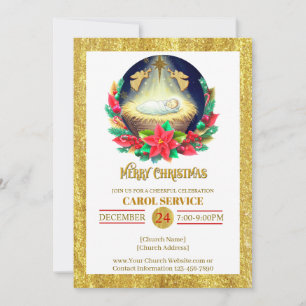 Invitación al Servicio de Villancicos de Navidad
