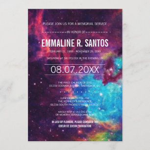 Invitación al servicio en memoria de Galaxy