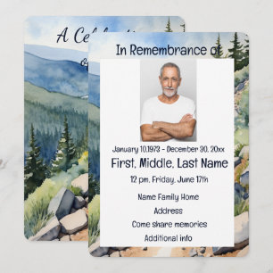 Invitación al Servicio Memorial Acuarela Ciclismo 