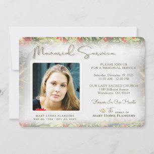 Invitación al Servicio Memorial de Navidad Golden
