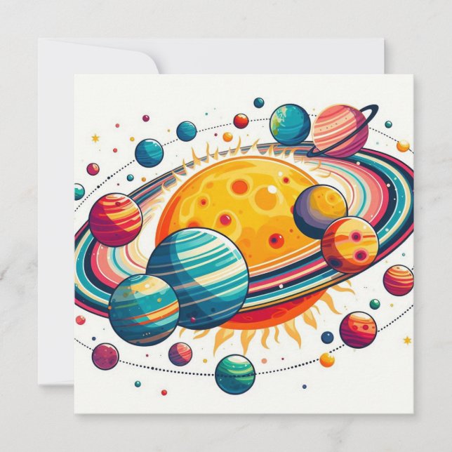 Invitación al sistema solar (Anverso)