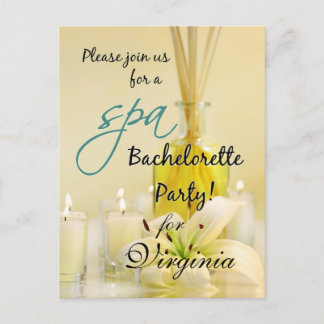 Invitación al spa Bachelorette Party - Personaliza