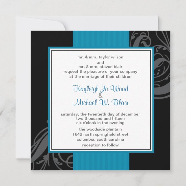 Invitación al sueño turquesa (Anverso)