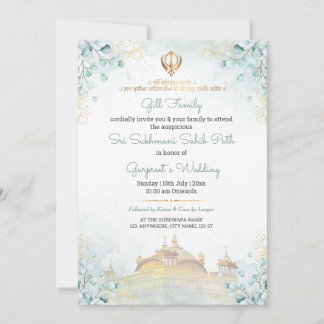Invitación al Sukhmani Sahib Path de eucalipto