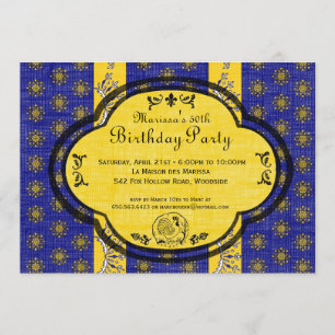 Invitación Al sur de fiesta de cumpleaños de Francia