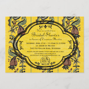 Invitación Al sur de la ducha nupcial de Francia Provencal