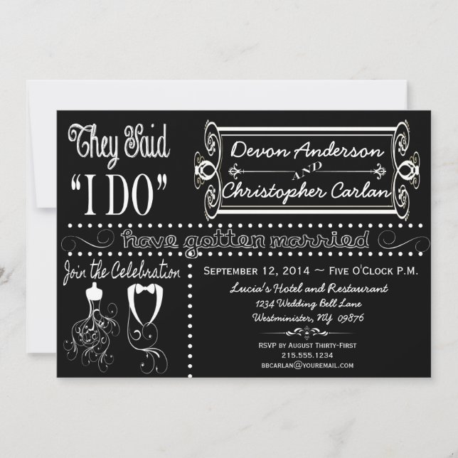Invitación al tablero de anuncios de Moda para Bod (Anverso)