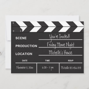 Invitación al tablero de películas nocturnas