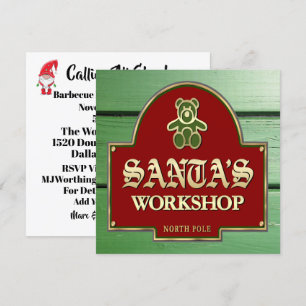 Invitación al taller de Santa Claus