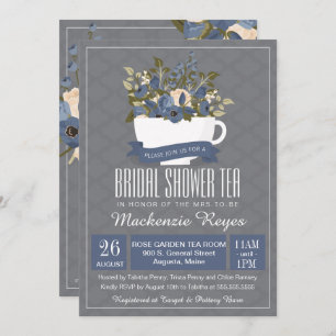 Invitación al té con ducha de novia, Fiesta de té