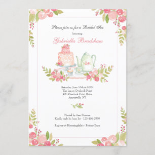 Invitación al té de novia