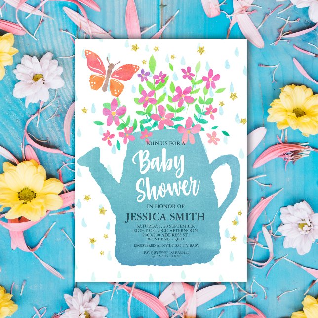 Invitación al tema de Baby Shower Garden (Subido por el creador)