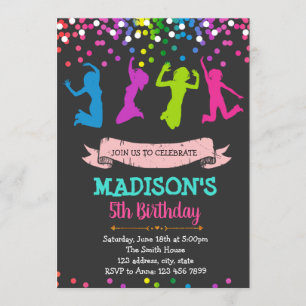 Invitación al tema de fiesta de cumpleaños