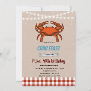 Invitación al tema de los festejos de cangrejo