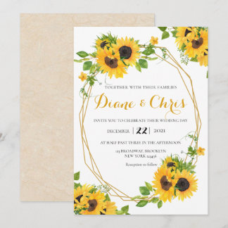 Invitación al tema del girasol