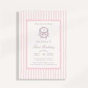 Invitación al Tercer Cumpleaños de Coquette de Ray