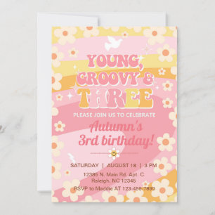 Invitación al tercer cumpleaños de Young Groovy y
