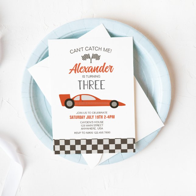 Invitación al Tercer Cumpleaños del Coche de Carre (Subido por el creador)