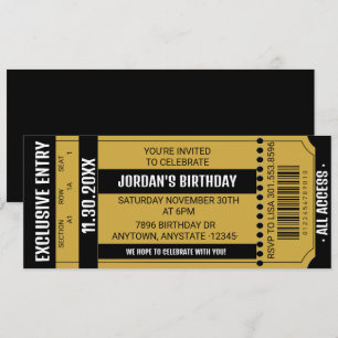 Invitación al Ticket Party   Invitaciones a evento