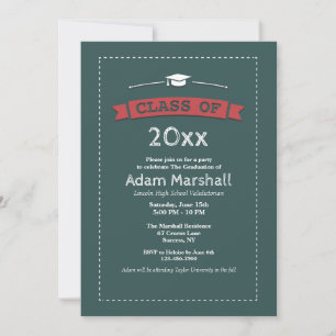 Invitación al tiempo de graduación