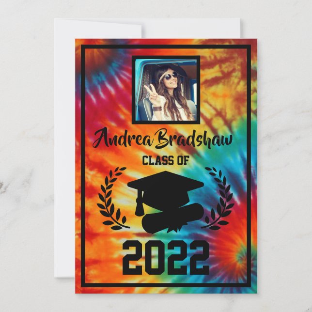 Invitación al tinte de anclaje de graduación (Anverso)