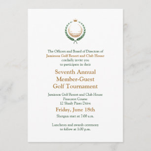 Invitación al Torneo de Golf Corporativo