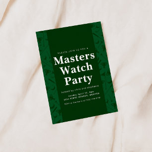 Invitación al torneo Masters Golf Watch Party