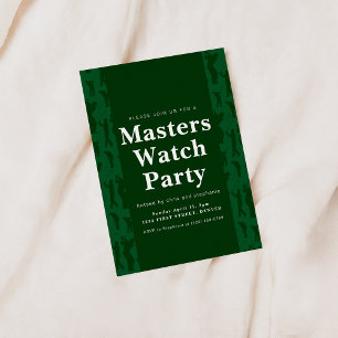 Invitación al torneo Masters Golf Watch Party