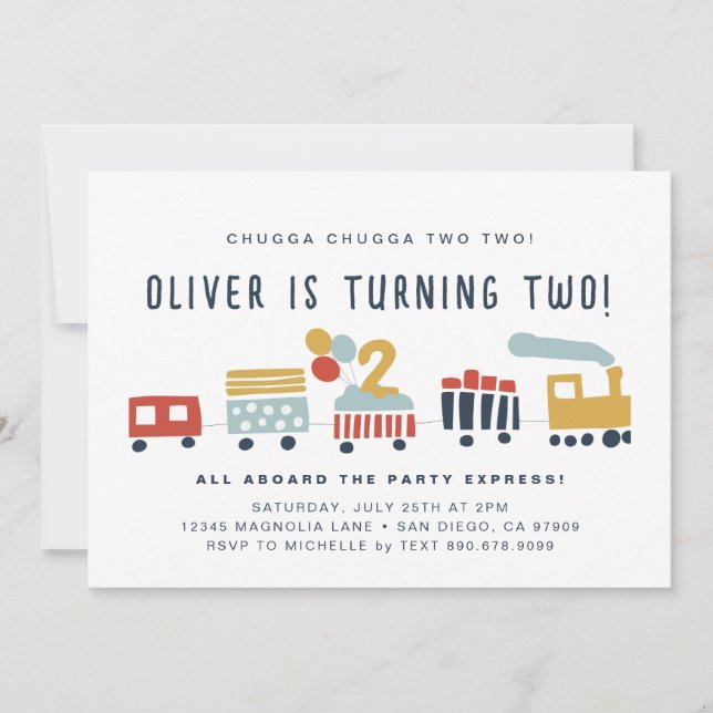 Invitación al tren ・ Chugga Chugga Dos ・ Dos Años (Anverso)