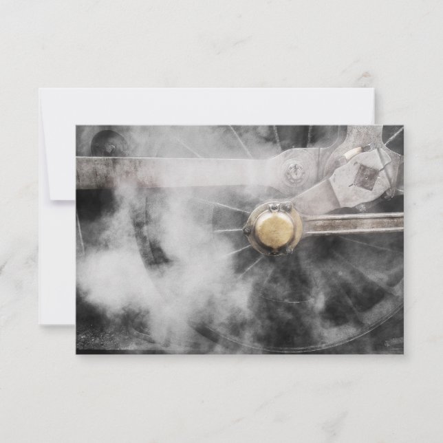 Invitación al tren de vapor (Anverso)