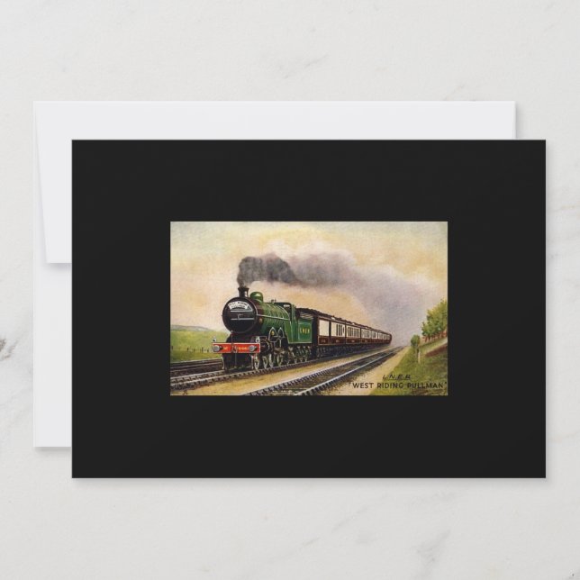 Invitación al tren de vapor (Anverso)
