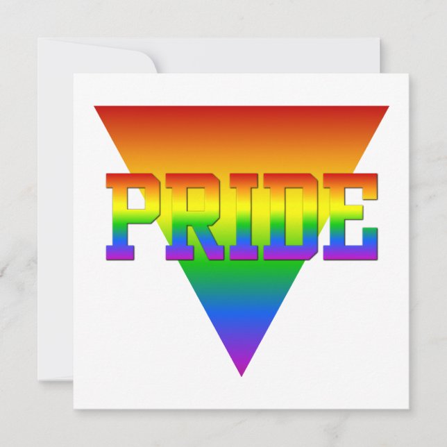 Invitación al triángulo del orgullo, personalizar (Anverso)