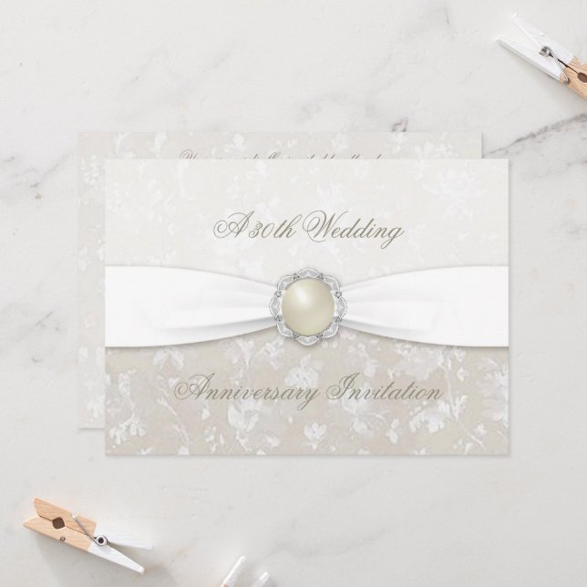 Invitación al trigésimo aniversario del Boda de Da (Anverso/Reverso In Situ)