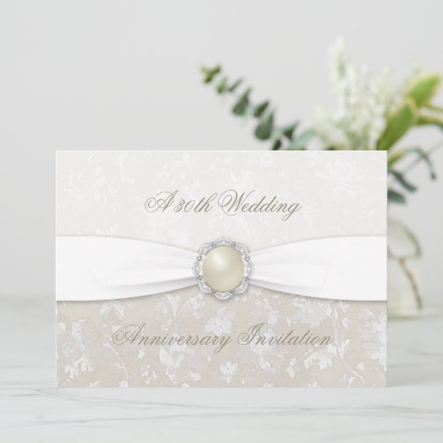 Invitación al trigésimo aniversario del Boda de Da (Anverso de pie)