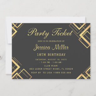 Invitación al vale de fiesta