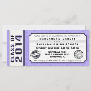 Invitación al vale del partido de graduación morad