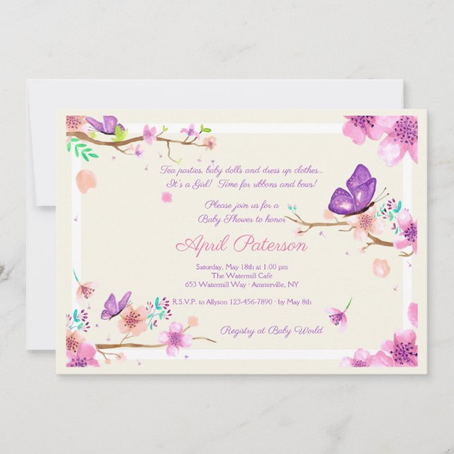 Invitación al Valle de la Mariposa (Anverso)