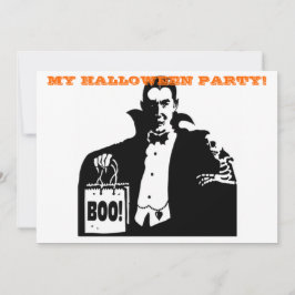 Invitación al vampiro de Halloween