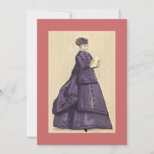 Invitación al vestido victoriano