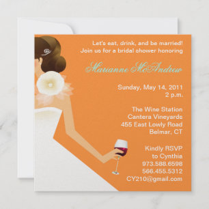 Invitación al vino de novias