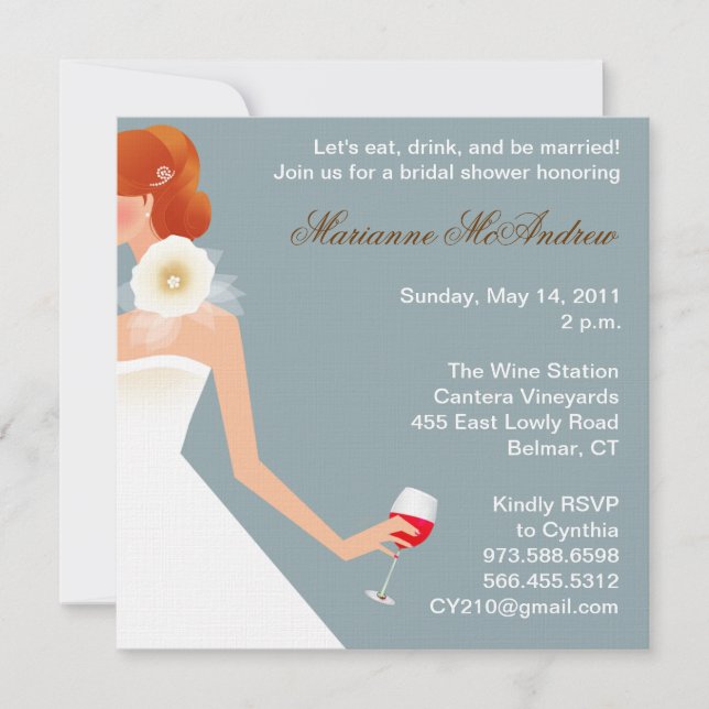 Invitación al vino nupcial (Anverso)